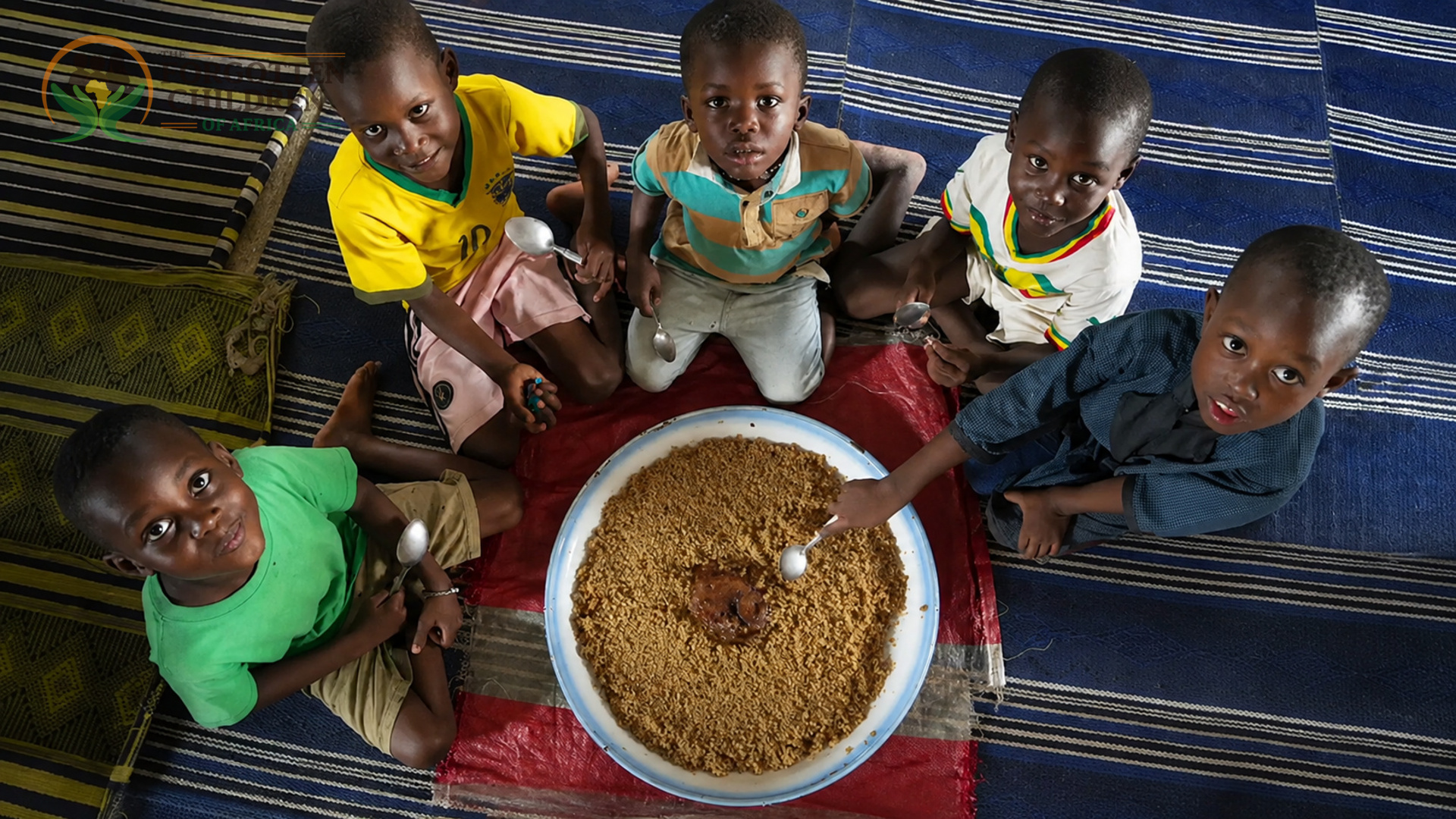 Children sharing a nourishing meal.