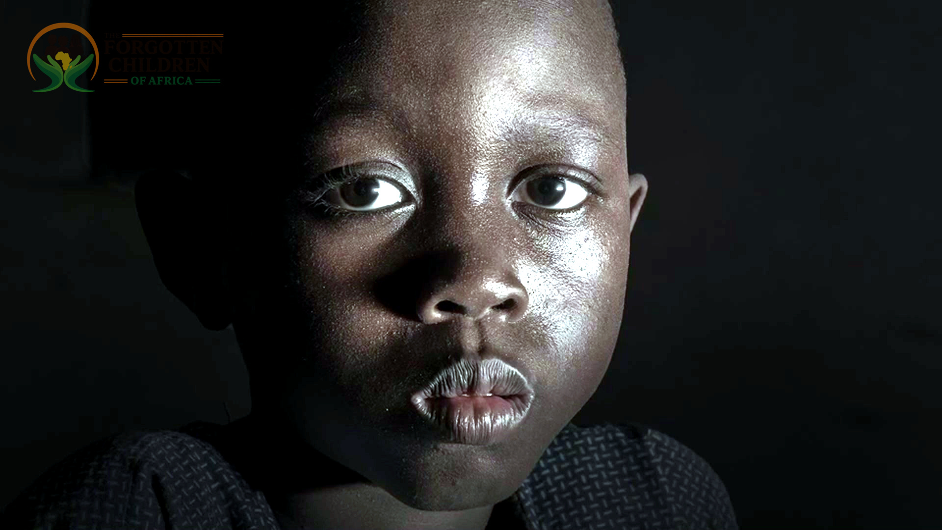 Young boy low key portrait