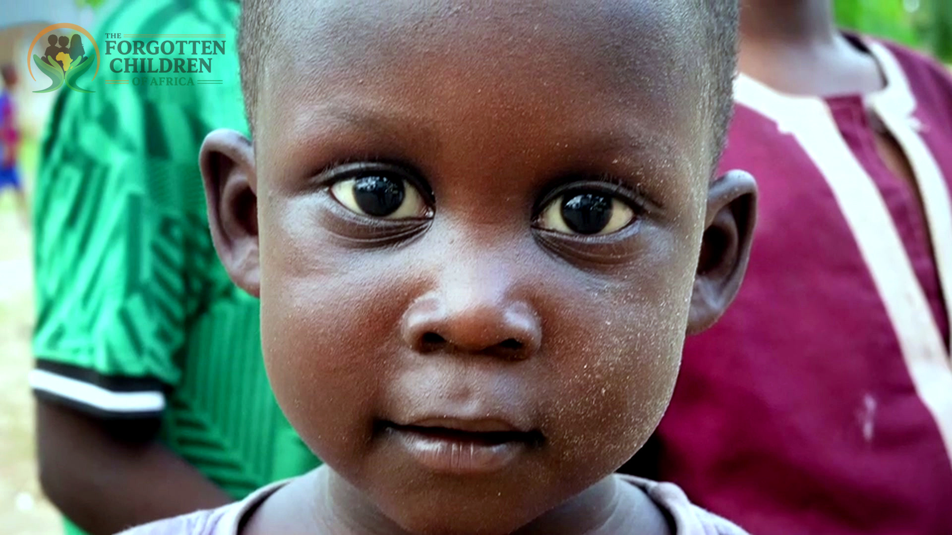 Young child close up portrait